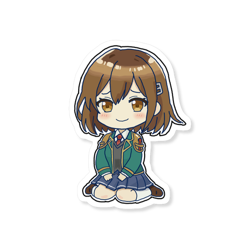 ミニキャラ ロンギヌスちゃん　ダイカットステッカー